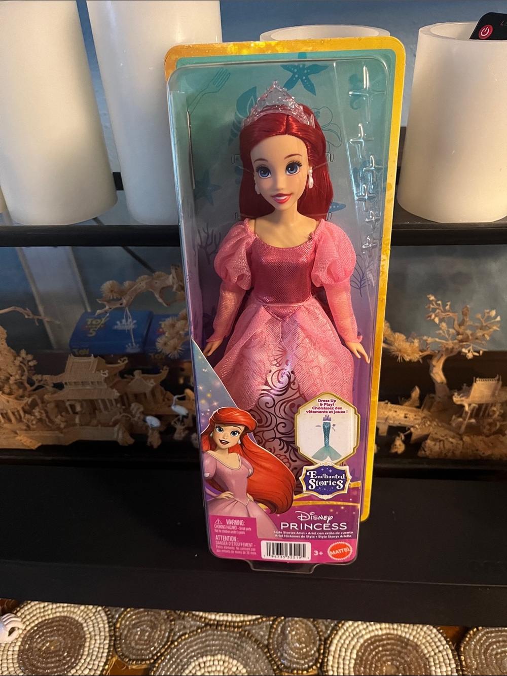 Disney Ariel Doll in Pink Ball Gown